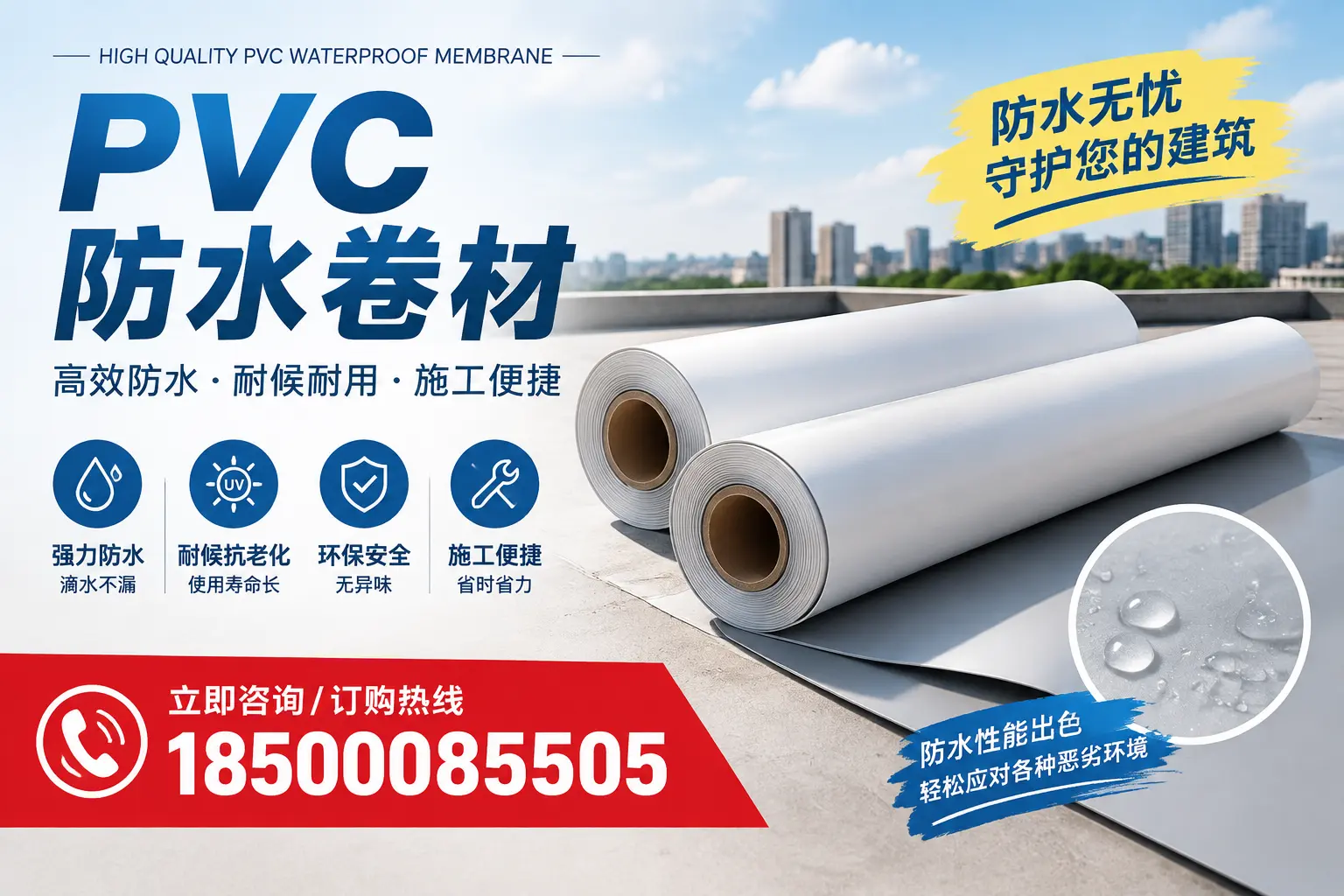 如何正确储存PVC防水卷材?马鞍山用户的实用建议